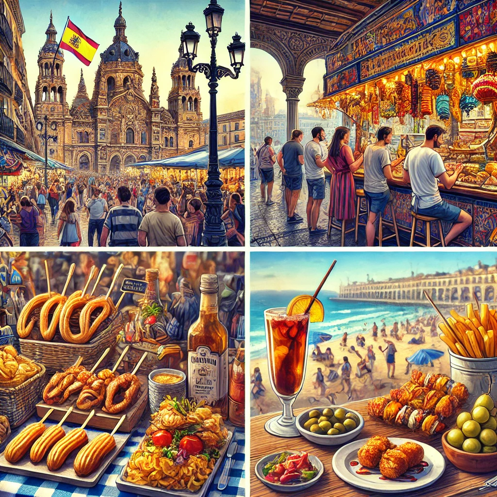 Explore Spanish Vocabulary for Street Food & Snacks - MY-SPANISH-DICTIONARY